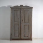 Rustic Painted Wooden Wardrobe, Central Europe, circa 1900–1920 (photo 37 of 40)