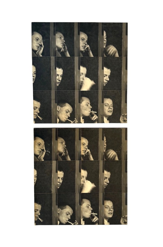 Image 1 of Gerry Hunt (1927 - 2023), 'William' set of  2 photographical works mounted on wood panels, UK 1979