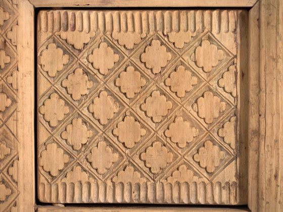 Aparador bajo tallado antiguo de madera de abeto – China, circa 1900 – Aparadores con vitrina (photo 40 of 40)