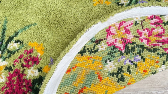 Image 1 of Pagina simile 1 di 19 Tappeto ovale anni '70 in pura lana 144x88cm