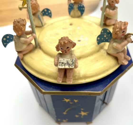 Image 1 of Vintage music box with angels – Thorens musical mechanism – “Silent Night” – Germany, 1950s/60s