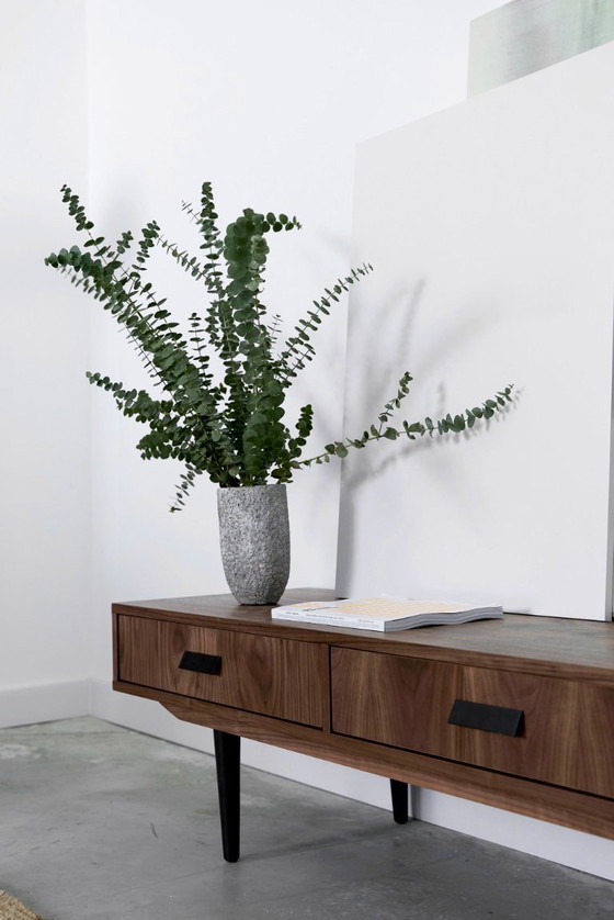 Image 1 of Walnut lowboard 3 drawers - L01