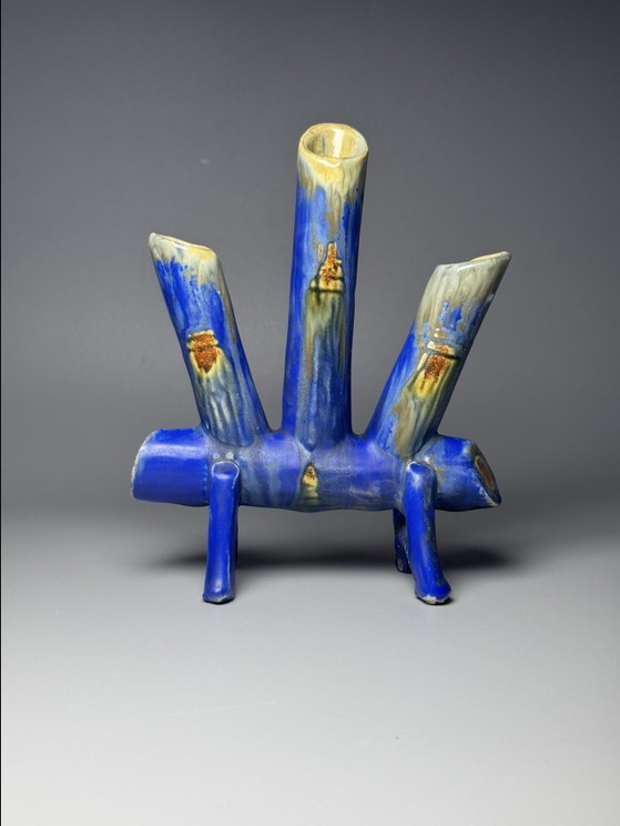 Art Deco Pique-Fleurs by Faïencerie de Thulin, Belgium – Vases, Ceramic (photo 3 of 12)
