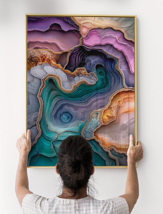 Image 1 of Acrylic Glass Artwork | 200x140 cm | Depthwave #7 (Ori, 1983)