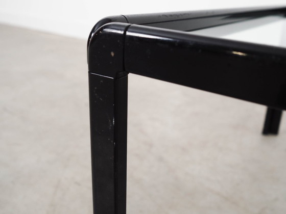 Image 1 of Vierkante glazen salontafel, Italiaans design, jaren 70, gemaakt in Italië.