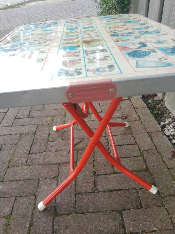 Unique table d'école, pupitre, table d'appoint, porte-plantes vintage Mid-Century thaïlandais à cadre (photo 11 of 14)
