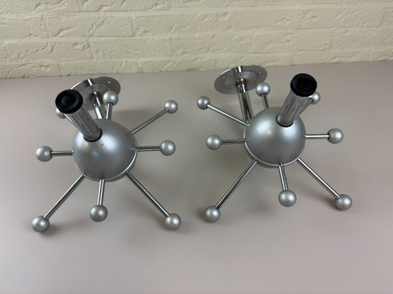 Image 1 of Appendiabiti vintage IKEA "Mina" Sputnik – Argento / Space Age