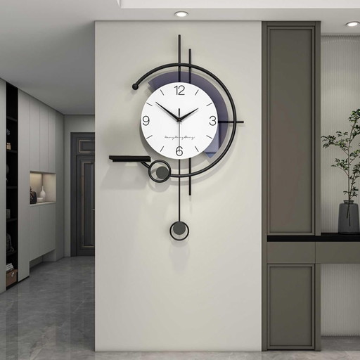 Modern Minimalist Wall Clock, Elegant Creativity Decorative Wall Clock Quiet and tick-free Quartz clock av