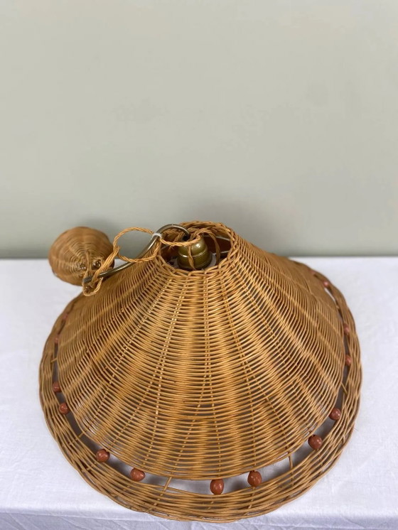 Vintage wicker pendant light – Pendant lamps, Rattan (photo 17 of 18)