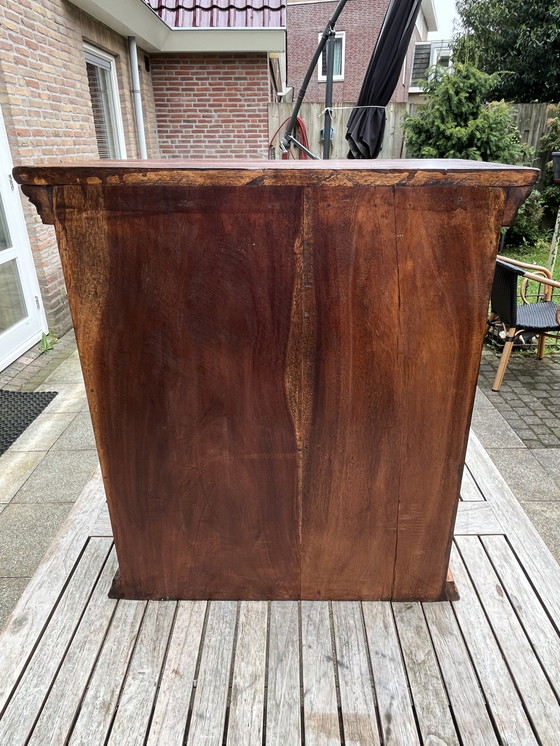 Image 1 of Rare cabinet français | Teck et fer forgé | 1950s