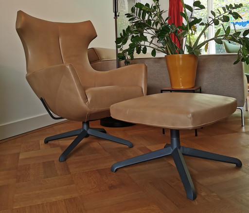 Design on Stock Nosto recliner plus footstool and tilt mechanism (loxton 3711 leather cave)