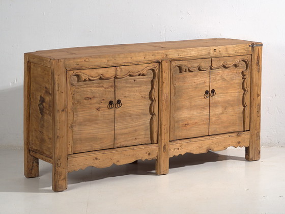 Antique Chinese sideboard with four doors (c.1900) #12 (photo 8 of 40)