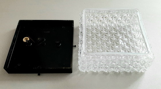 Image 1 of Ceiling light Erco Leuchten, iceglass bakelite 1960s