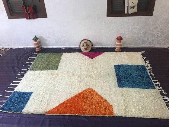 Tappeto Berbero Artigianale con Motivi Colorati 150/250cm – Tappeti, Wool (photo 3 of 8)