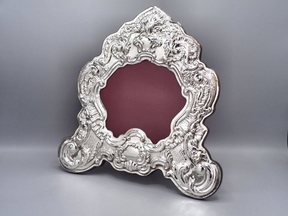 Image 1 of "Cartagloria" lijst/spiegel van 925 zilver, 30x30 cm