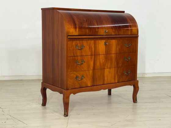 Image 1 of Danish teak secretary desk Vintage writing desk