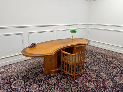Klassieke Engelse bureauset van Globe Wernicke, set van 3 – Wood, Chesterfield