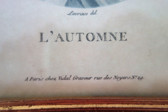 Image 1 of Litografie antiche delle Quattro Stagioni