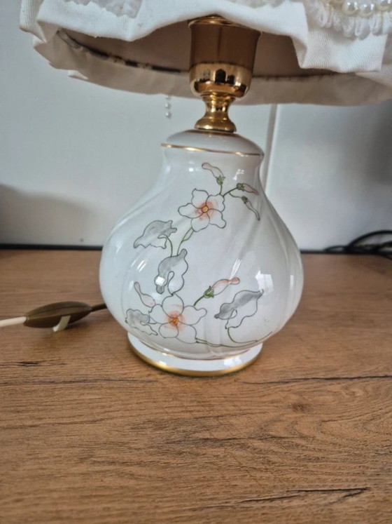 Image 1 of Società Porcellane Artistiche Vintage Table Lamp