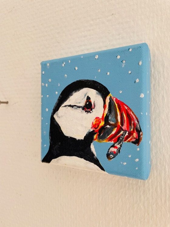 Image 1 of Portrait of a puffin