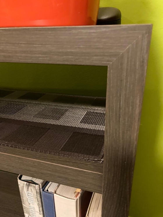 Image 1 of Modern low wall cabinet / bookcase 128 cm - wood look - open design