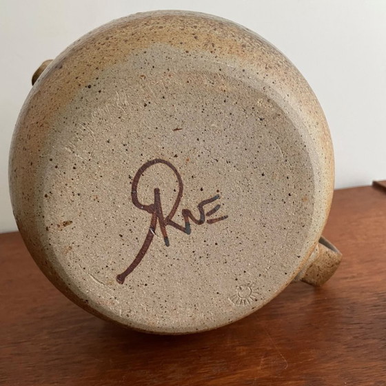 Image 1 of Tetera de cerámica única (Unica) de Arne Bang, Dinamarca, década de 1950.