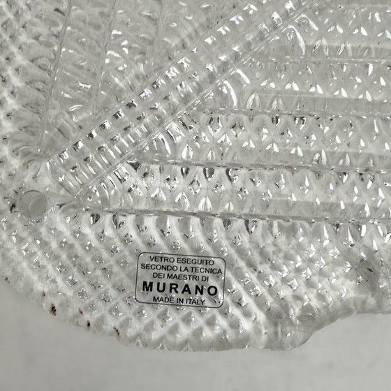 Image 1 of Lampe de table Big en laiton et verre de Murano du milieu du siècle dernier par Mazzega