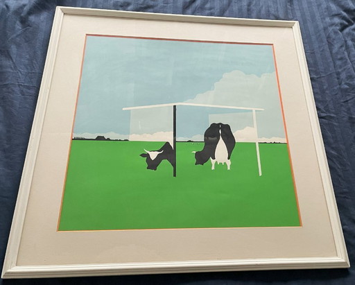 Johannes Regnerus Jozef (Han) Jansen (1931-1994) - Landscape with cows