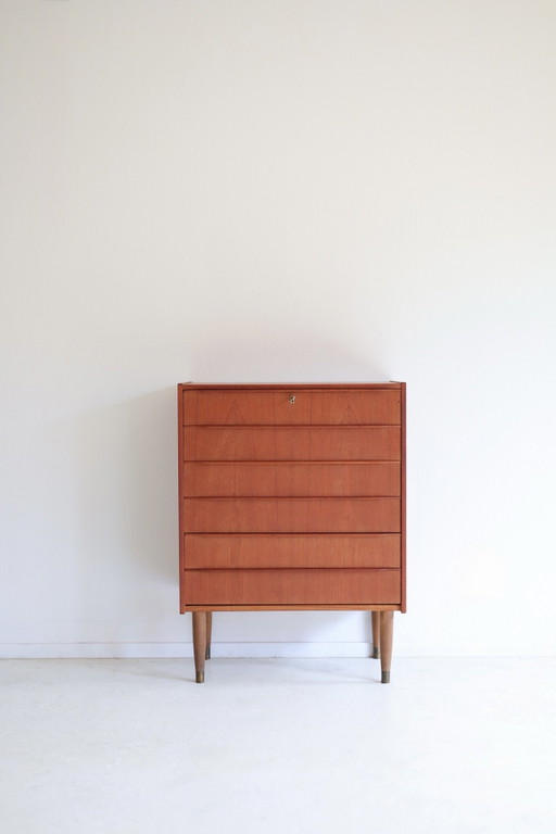 Commode suédoise vintage, années 50/60