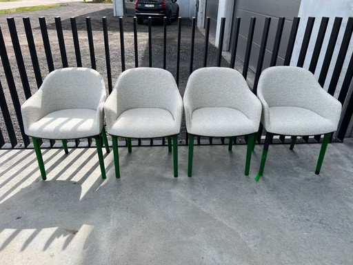 4x chaises softshell Vitra Bouroullec