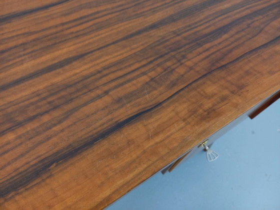 Image 1 of Double-sided executive desk in vintage Scandinavian style rosewood from the 1960s