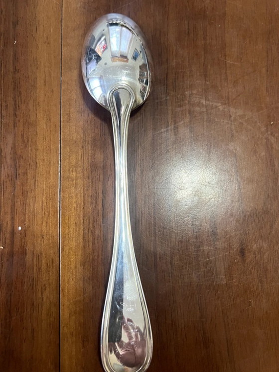 Image 1 of Juego de cubiertos de plata 800 para 12 personas, origen italiano, estilo de diseño francés, de 1970 a 1980