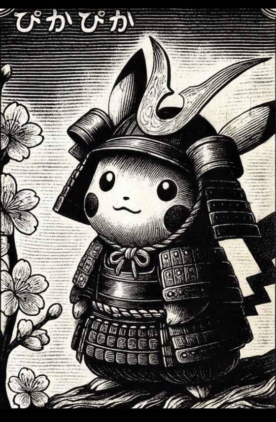 Image 1 of Kunstwerk Pikachu (Pokemon) Sakura