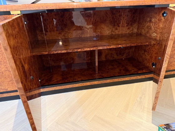 Image 1 of Buffet italien vintage en ronce de noyer