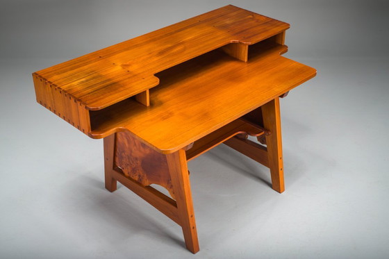 Image 1 of Mid-Century Modern Teak Schreibtisch, 1980er Jahre