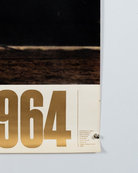 Originele vintage Olympische poster van de Olympische Spelen van Tokio 1964, ontworpen door Yusaku Kamekura – (photo 7 of 8)