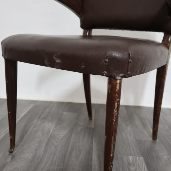 Image 1 of Guglielmo Ulrich Chair with Cantilever Armrests, 1950s, Rare Modern Design