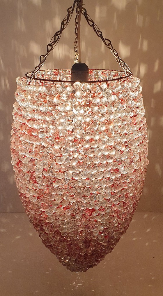 Enormous Murano glass grape cluster Pendant lamp (10 kg), Metal, Red, Vintage (photo 3 of 15)