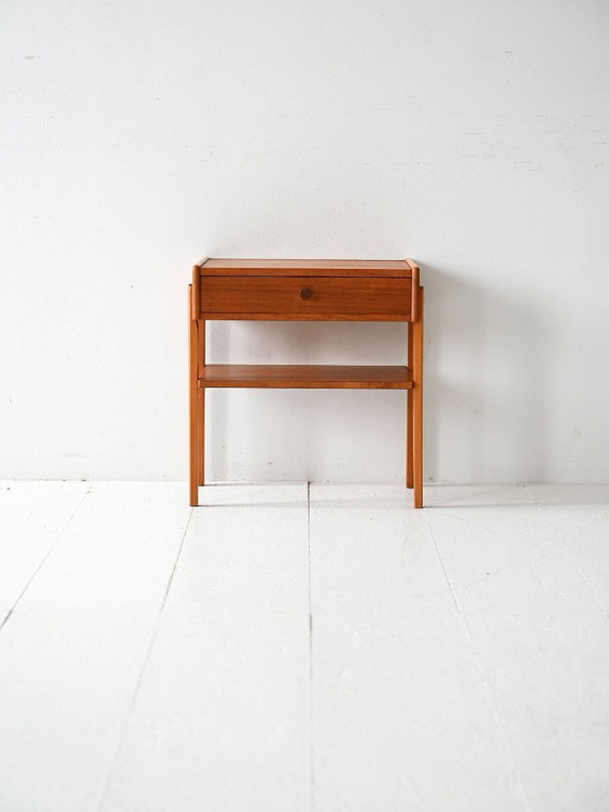 Image 1 of Comodino scandinavo in teak, anni '50/'60