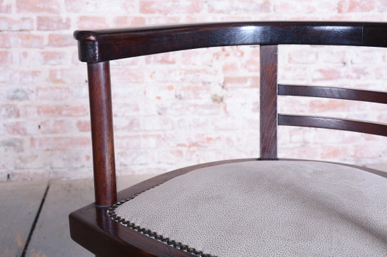 Gerestaureerde Art Deco fauteuil, Wien. Werkstätte, J. Hoffmann, Oostenrijk, jaren 1910 – Wiener Werkstätte (photo 4 of 15)