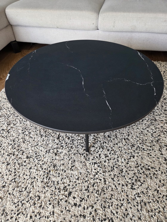 Image 1 of Tavolino da caffè in ceramica Unit 14 Nero Marquina - diametro 70 cm - condizioni perfette