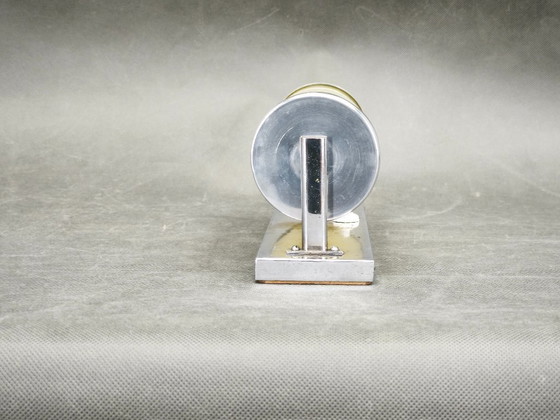 Image 1 of Bauhaus-Wandleuchte aus den 1930er Jahren mit Chrom und cremefarbenem Opalglas, Tschechoslowakei