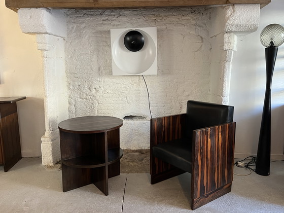 Image 1 of Tavolino e poltrona Art Déco in palissandro