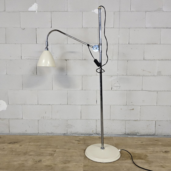 Image 1 of Vintage chrome/white Bauhaus floor lamp Gubi Bestlite BL3 (Best and Lloyd West Midlands)