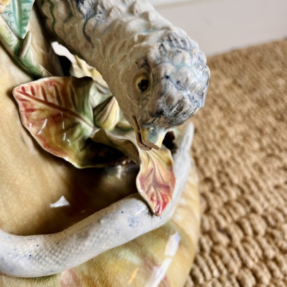 Majolica Ceramics Art Nouveau Vases 1900 (photo 9 of 13)