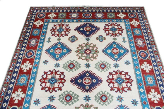 Image 1 of Origineel handgeknoopt Ziegler Kazak tapijt, 210 x 143 cm. Nieuw en in uitstekende staat.
