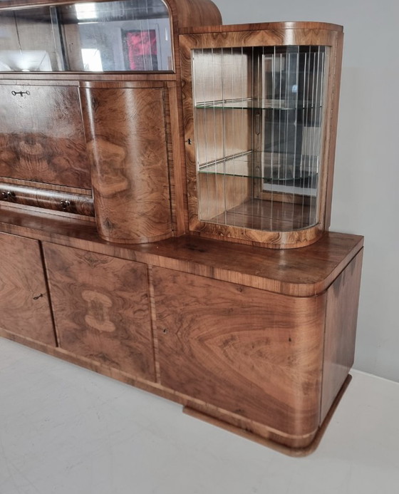 Art Deco Display Sideboard, 1940s – Wood (photo 10 of 12)