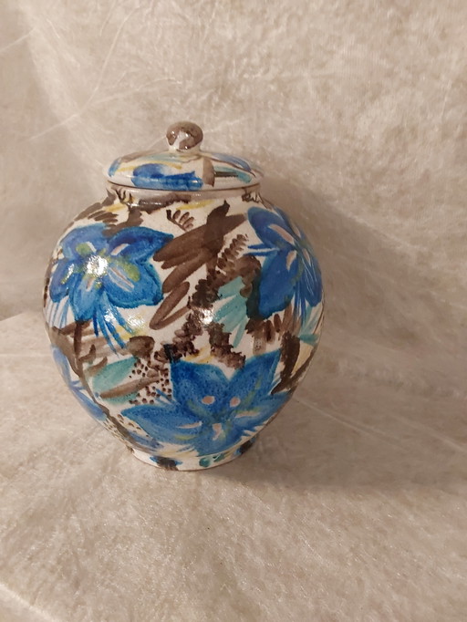 Painted ginger jar