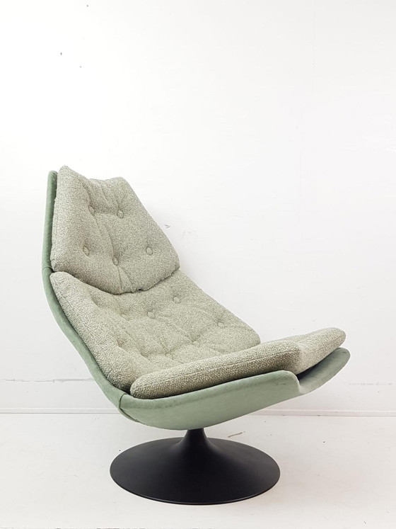Artifort F588 Groen Ploegstof Monza Multi Nieuw – Fauteuils, Metal, Textile (photo 2 of 15)