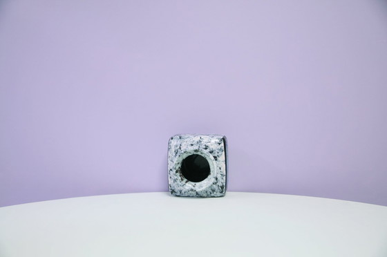 Image 1 of vase bleu mélangé Allemagne de l'Ouest